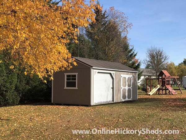 Hickory Sheds Utility Garage Double Barn Doors