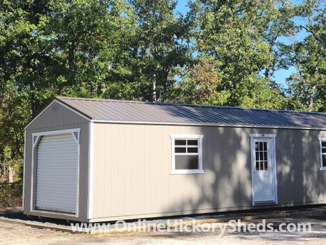 Hickory Sheds Utility Garage Single Door 2 Windows