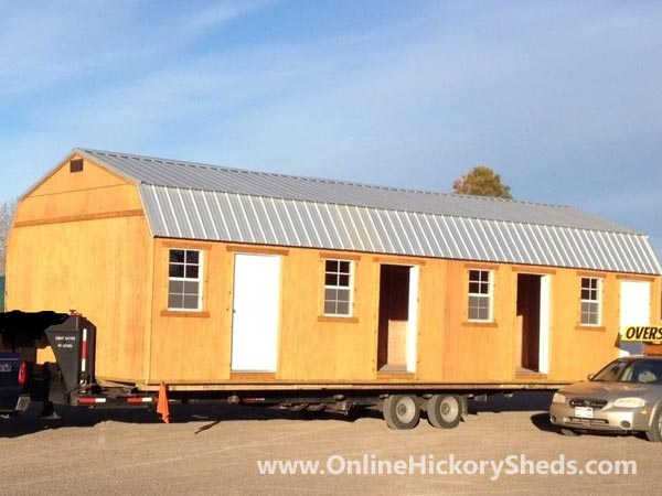 Hickory Sheds Lofted Tiny Room 3 Doors