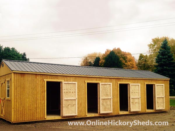 Hickory Sheds Utility Shed 4 Doors